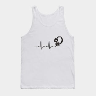 Headphone Heartbeat Tank Top